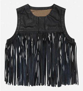 Chaleco de Cuero Genuino de Primera Calidad para Mujer con Logotipo Personalizado - Product Image 1