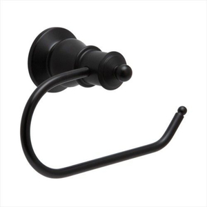 <b>Black</b> Finished Wall Mounted Metal Toilet <b>Paper</b> Holder Minimalist Design Rust Resistant Bathroom Decorative <b>Tissue</b> Holder - Product Image 3