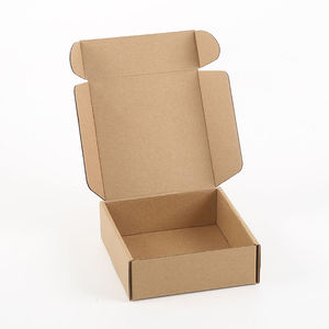 Caja de Envío Rectangular de Papel Kraft Ecológica a Precio Competitivo, Caja de Embalaje de Papel Corrugado Personalizada al por Mayor - Product Image 2