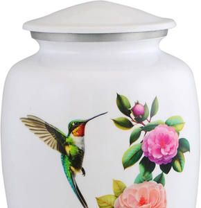 Urnas de Cremación Modernas Hechas a Mano para Adultos, Urnas Conmemorativas Decorativas de Estilo Americano para Hombres y Mujeres, para Entierro de Cenizas - Product Image 2