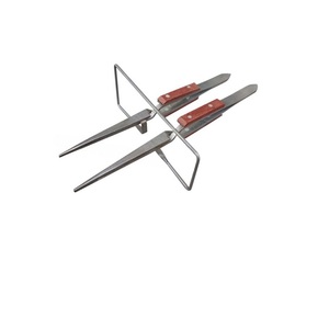 SUNTOOLS/STIPL Pince à épiler en acier inoxydable à manche rouge, pointe conique, pour fibres optiques, double support, outils de précision pour bijoux, modèle 588H - Product Image 4