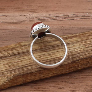 Wholesale Natural Turquoise Sterling <b>Silver</b> Handcrafted Wedding <b>Statement</b> <b>Ring</b> for Women Artisan Jewelry - Product Image 5