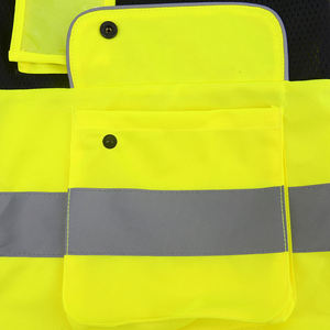 Gilets de sécurité réfléchissants imperméables pour hommes et femmes, classe 2 ANSI, EN ISO 20471 classe 2, haute visibilité, tissu en maille, poches, travail - Product Image 4