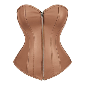 Corsé de Cuero Transpirable de Alta Calidad para Mujer, Diseño Sexy sin Costuras, Bordado Personalizable, Ajustable - Product Image 1