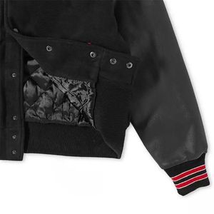 Chaquetas de Béisbol de Otoño al por Mayor para Hombre, Chaquetas Varsity Personalizadas de Alta Calidad con Mangas de Cuero para Exteriores - Product Image 4