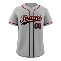Seragam Baseball Berkualitas Tinggi Cepat Kering Jersey Baseball Custom Logo Bordir Lengan Pendek Modis Softball