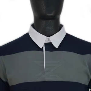 Haut de sport décontracté à manches longues en coton pour homme, chemise de rugby, col classique, manches longues, coton doux, tenue confortable - Product Image 3