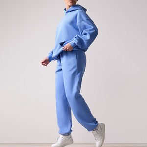 <b>Women's</b> Oversized <b>Hoodie</b> <b>and</b> <b>Legging</b> Tracksuit <b>Set</b> Two-Piece Casual Sportswear Athleisure Fitness Training Outfit - Product Image 1