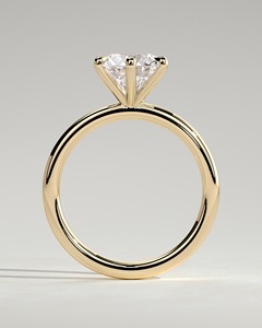 แหวนเพชรเม็ดเดี่ยวทรงกลม 2 กะรัต ทองคำแท้ 14K เพชรเลี้ยงในห้องปฏิบัติการ 6 กรงเล็บ E VVS2 แหวนหมั้นระดับพรีเมียม 2026 - Product Image 2