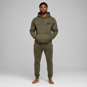 Survêtement homme personnalisé effet usé, en matière douce, design moderne, coupe confortable, couleurs personnalisables et finitions premium - Product Image 1