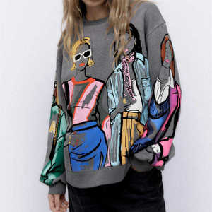 T-shirt femme en coton 100% brodé avec logo, nouvelle arrivée toutes saisons, léger, écologique, épais, surdimensionné, col rond, manches courtes - Product Image 1