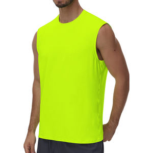Men Tank Tops Trendy Custom Logo Sleeveless Tank Tops Summer Beach T-shirts Swim Tank Tops Men Sports <b>Vest</b> Tops - Product Image 3