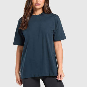Women Oversized T-Shirt Soft Cotton Loose Fit Short Sleeve Crew Neck Casual Street Style Everyday Comfort <b>Top</b> - Product Image 2