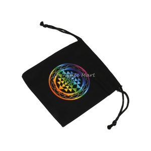 Tissu naturel T ree Of Life Sac d'emballage en coton emballage cadeau artisanal en cristal - Product Image 5