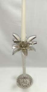 Portavelas Cónico de Metal con Diseño de Palmera Hecho a Mano, Decoración Moderna para el Hogar al Mejor Precio - Product Image 2