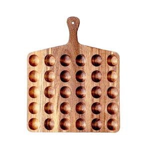 Handmade Acacia Wood <b>Egg</b> Holder Tray Kitchen Rack for Serving Trays for Refrigerator Use Made in India - Product Image 1