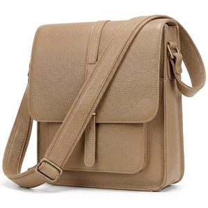 Custom <b>Men</b> White orignal Leather Messenger <b>Bag</b> Genuine leather <b>shoulder</b> <b>bag</b> Crossbody <b>Shoulder</b> Handbag with Pocket - Product Image 4