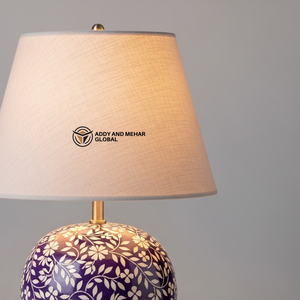 Modern Bone Inlay Table Lantern Aesthetic Floral Inlay <b>Ginger</b> <b>Jar</b> Light High-End Handicraft Decorative Accent Lamp with Custom - Product Image 2