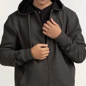 Sudaderas con capucha personalizadas al por mayor con logo, unisex, lisas, con estampado, grabadas, extragrandes, con cremallera, para hombre - Product Image 5