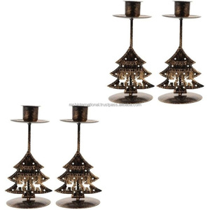 Luxury Gold Leaf <b>Candlestick</b> Metal Decoration Candle <b>Holder</b> for Home decor - Product Image 4