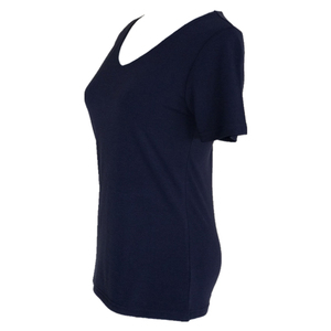 Camiseta de Algodón Orgánico 100% para Mujer, Talla Grande, Lisa, Corte Regular, Estilo Urbano, Suave, Transpirable, Informal, Verano, Venta al Por Mayor Personalizada - Product Image 2