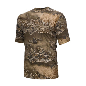 เสื้อยืดล่าสัตว์ขายส่งสำหรับผู้ชาย ผ้าฝ้าย 100% คอกลม รับทำโลโก้ OEM สีและดีไซน์ตามสั่ง - Product Image 1