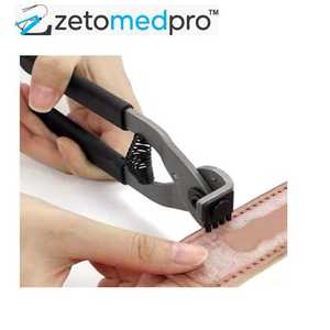 Pince perforatrice en cuir à 4 dents, espacement des pointes de 4 mm avec tête de 0,15 pouce pour la fabrication de bijoux, ceintures, sangles, selles, chaussures et artisanat - Product Image 2
