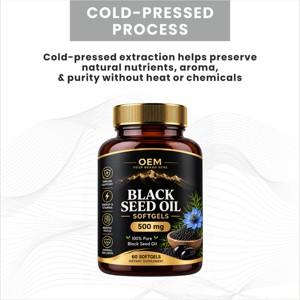 Cápsulas de Aceite de Semilla Negra OEM ODM, 500 mg, Nigella Sativa Premium, 60 Cápsulas Blandas, para Apoyo Inmunológico y Digestivo - Product Image 5