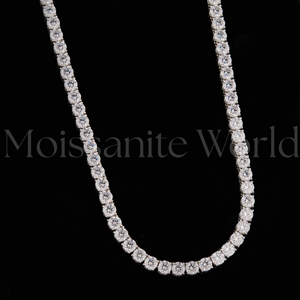 Chaîne cubaine en moissanite la plus vendue pour hommes, collier à maillons hip-hop glacé avec pierres étincelantes, bijoux de mode de luxe - Product Image 2