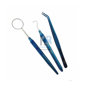 Kit d'examen dentaire en acier inoxydable, miroir manuel, sonde, pince, ensemble d'instruments de diagnostic, outils dentaires professionnels de haute qualité - Product Image 6