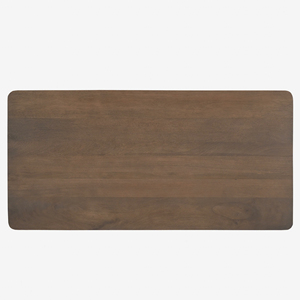 Solid Mango Wooden Brown Finish With <b>Vintage</b> Scalloped Edges Open Self Home Living Room Office Centerpiece Sofa <b>Coffee</b> <b>Table</b> - Product Image 6