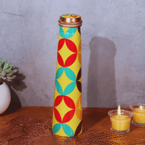 Elegante Botella de Cobre con Diseño Esmaltado, Botella de Agua de Cobre, el Mejor Regalo, Botella Impresa - Product Image 5