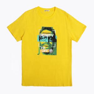 Venta al por mayor 100% algodón orgánico hombres Premium camisetas lujo gráfico impreso con logotipo personalizado de alta demanda - Product Image 1