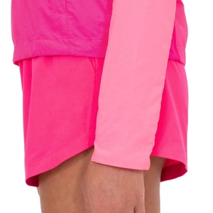 ชุดแจ็คเก็ตกันลมแบบมีซับในระบายอากาศสำหรับผู้หญิงไซส์ใหญ่ พร้อมกางเกงขาสั้น  วัสดุไนลอน  ซิปสะท้อนแสง  รุ่นปี 2026 - Product Image 4