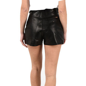 Shorts en cuir pour femmes tendance, taille personnalisable, légers, anti-plis, style streetwear, coupe-vent, imperméables, taille élastique - Product Image 6