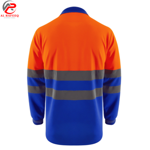 Chemises polo à manches courtes haute visibilité réfléchissantes pour hommes, prix bas, prix de gros - Product Image 4