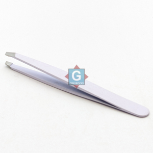 Pinzas para Pestañas de Acero Inoxidable, Manuales, de Alta Calidad, Duraderas, de 10 mm de Longitud, Punta Suave para Extensión de Pestañas Postizas, Colores Elegantes - Product Image 1