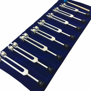 Ensemble de diapasons pondérés de précision avec pochette de rangement pour la pratique sonore, la méditation et le bien-être, outil musical durable - Product Image 1