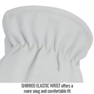 Guantes de Trabajo de Piel de Cabra de Primera Calidad al por Mayor, Forro Interior de Felpa de Algodón, Guantes Resistentes a la Abrasión de Alta Resistencia - Product Image 4
