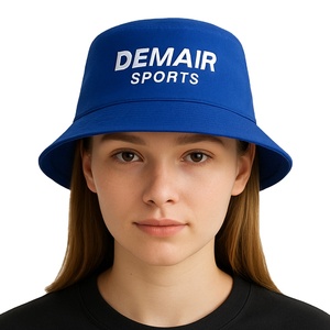 Haute qualité 3D broderie strass Street Style mode Logo personnalisé marque seau chapeau Protection solaire pêche unisexe adulte - Product Image 1