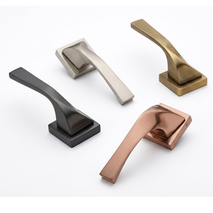 Luxury Brass Mortise Door <b>Handle</b> Set | Designer Lever <b>Handles</b> in Antique, Black, Graphite & Gold Finish for Interior Doors - Product Image 1