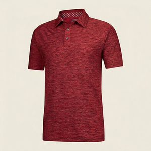 Men Heather Texture Polo <b>Shirt</b> Short Sleeve Breathable Golf Tennis Top <b>Collar</b> <b>T</b> <b>Shirt</b> Quick Dry Athletic Activewear Wholesale - Product Image 6