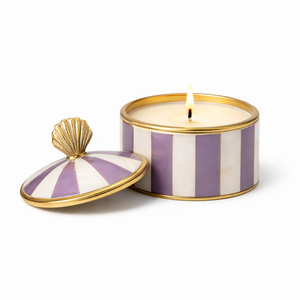 Pot à bougie en métal incrusté de MOP, vert émeraude rayé avec couvercle oiseau doré, nouveau récipient à bougie décoratif de luxe, best-seller - Product Image 4