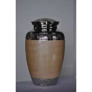 โกศบรรจุอัฐิสีดำด้านขนาดใหญ่สำหรับผู้ใหญ่  ลายดอกไม้สีทองสลักแบบโค้ง  โกศรุ่นใหม่ล่าสุดสำหรับเก็บอัฐิมนุษย์ โกศแบบยุโรป - Product Image 4