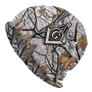 Casquette de camouflage de chasse Real Tree Freemason Square Compass, style vintage unisexe, bonnets streetwear, bonnets chauds pour le printemps - Product Image 6