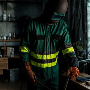 Overol de Seguridad Reflectante de Alta Visibilidad Glory para Mecánicos de Campos Petroleros con Cinta Reflectante, Ropa de Trabajo de Seguridad de la Mejor Calidad - Product Image 6