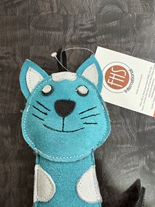 FHS International Blue <b>Cat</b> Chew <b>Toy</b> for <b>Cats</b> Durable Textile <b>Interactive</b> Small Manual Operation Cute Style Indoor Use - Product Image 3
