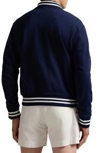 Blousons universitaires en laine pour hommes, très tendance, avec col montant et logo frontal, pour joueurs de baseball - Product Image 4