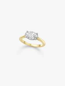 <b>Oval</b> Cut Lab Grown Diamond <b>Engagement</b> <b>Ring</b> 1.50ct VS+ Clarity Prong Set Solid IGI 14K 18K Gold Statement Solitaire Luxury Bridal - Product Image 1