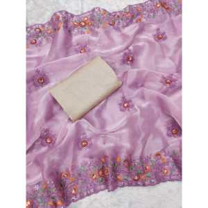 Designer Party Wear Saree avec des paillettes brodées pour s'habiller - Product Image 2